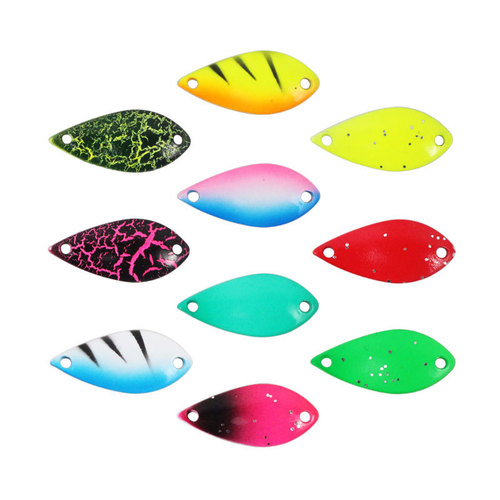 Spoon-shaped colored horse mouth sequins 2nd generation 2.5g/3.5g/5g multi-color lures with horse mouth hooks