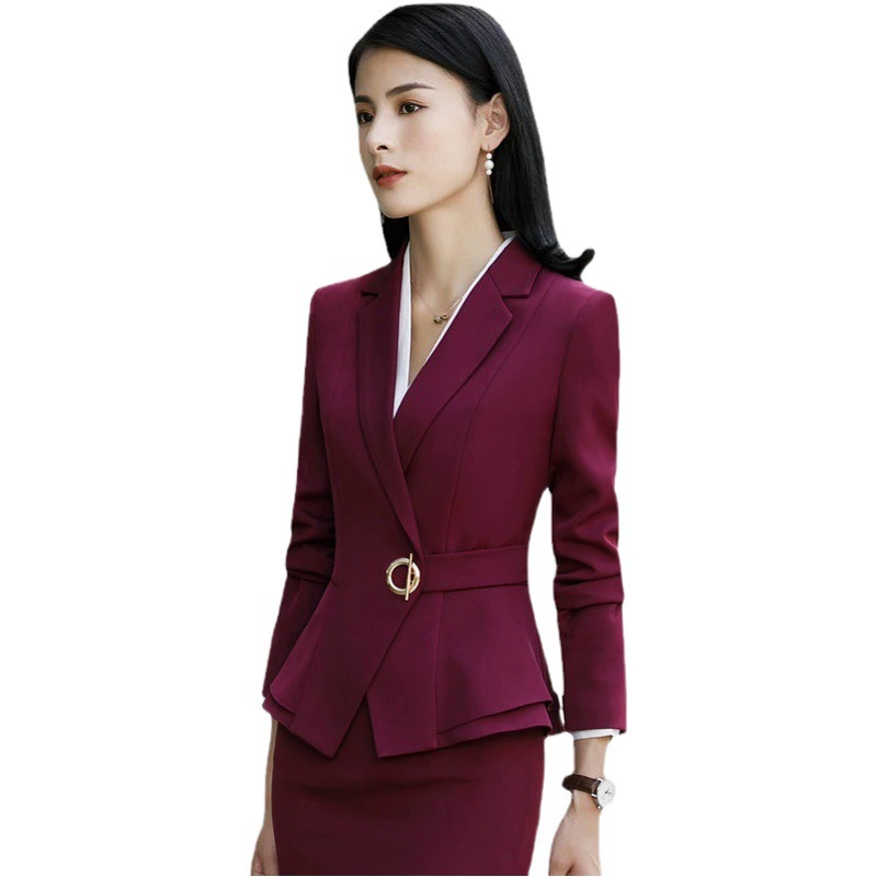 Осень/зима горячие продажи OL классический профессиональный женский брючный костюм с длинным рукавом для интервью продажи официальный рабочий костюм 1882