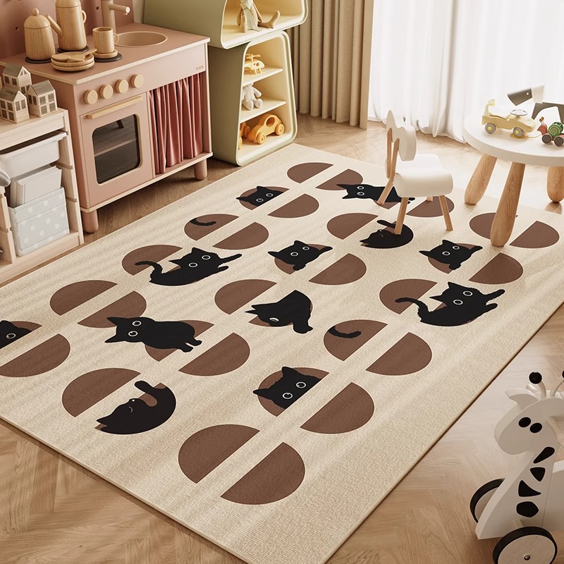 Meow Meow 크리스탈 벨벳 카펫