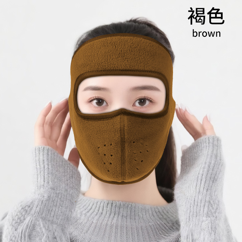冬季防风防寒骑行面罩骑车护脸加绒加厚保暖口罩摇粒绒抗寒面罩|undefined