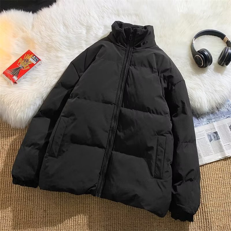 Abbigliamento maschile Cappotto in cotone colorato con collo alto da uomo, stile autunnale e invernale, per adolescenti, cappotto spesso in cotone, coppia, cappotto in cotone_voghion.com