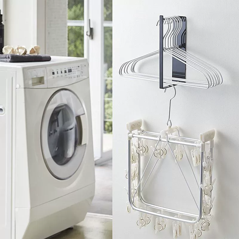 Вешалка для одежды, бытовая сушилка для балкона, органайзер для стиральной машины, магнитная настенная вешалка для одежды, стеллаж для хранения с зажимами