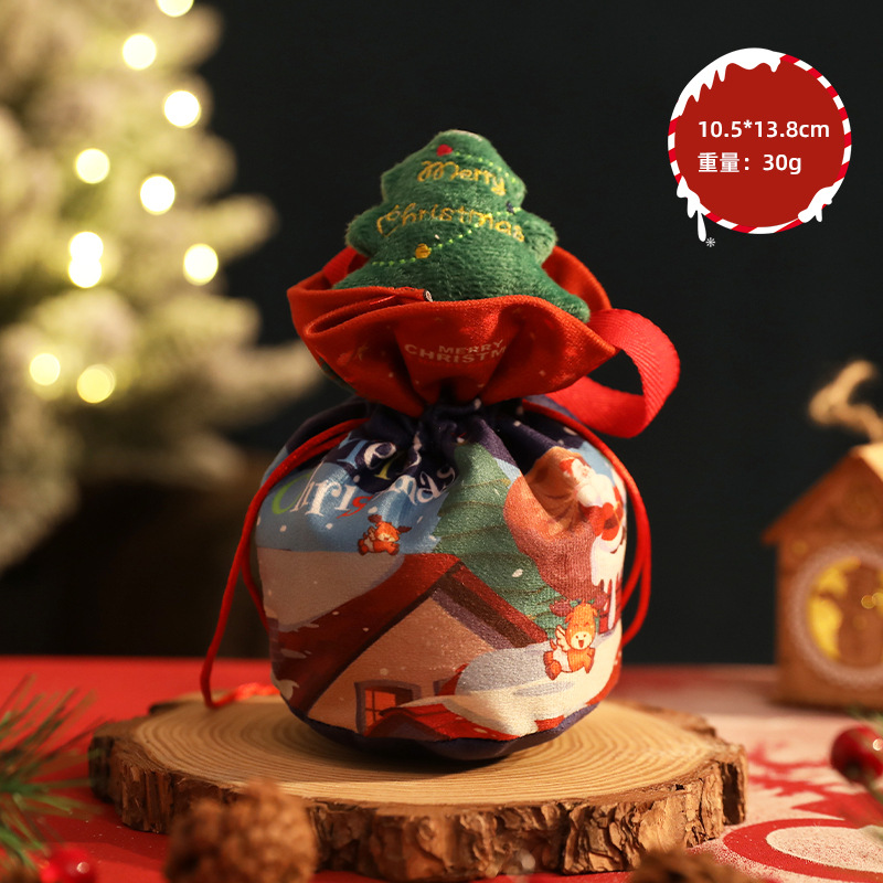 Bolsa de regalo de Navidad Nochebuena pequeño regalo creativo muñeca anciano muñeco de nieve bolsa de manzana niños bolsa de dulces