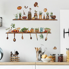 FX7590創意廚房用具置物架餐廳廚房背景牆壁裝飾美化家居改造牆貼