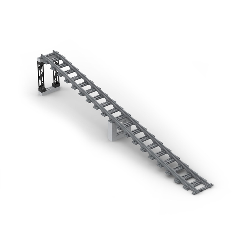 Yutong juguete ciudad tren bloques de construcción pista de tren suave/bifked track/cross track/rail recto/carril curvo