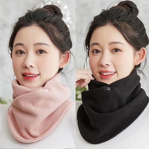 Neck Gaiter Women Autumn Winter Men Neck Cover Shoulder Protection Cervical Windproof Warm Outdoor Cycling Fleece Scarf Versatile