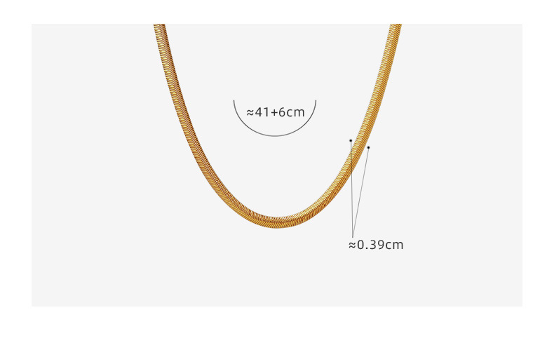 1 Piece Simple Style Solid Color Titanium Steel Plating Necklace display picture 2