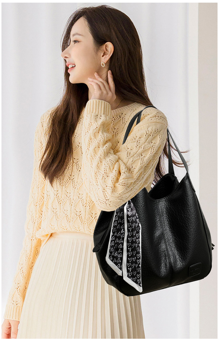 Retro Schultertasche Für Damen Große Commuter Handtasche Aus Leder_voghion.com
