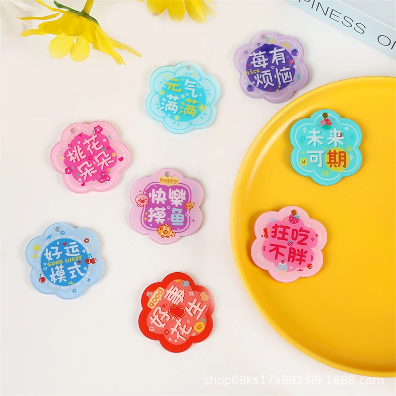 Acrylic double-sided keychain, pendant handmade, accessory, accessories