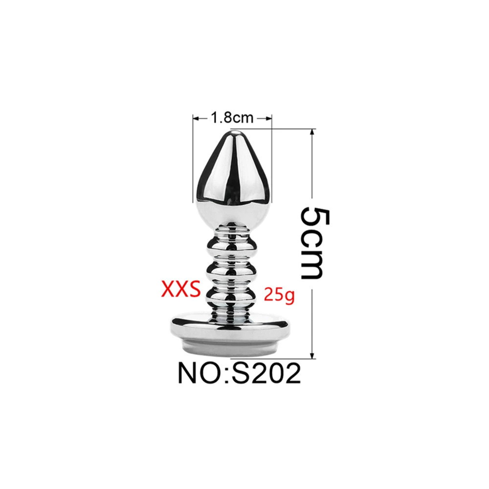 Detachable Anal Plug Heads, Silicone & Metal Options, Multiple Shapes and Sizes