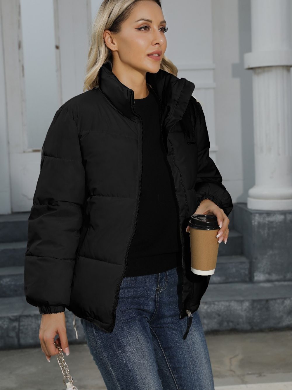 Women's Clothing women's winter cotton coat products new women's high collar fashion cotton coat_voghion.com