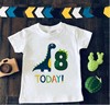 Cartoon dinosaur for boys, children's shirt, T-shirt, Birthday gift