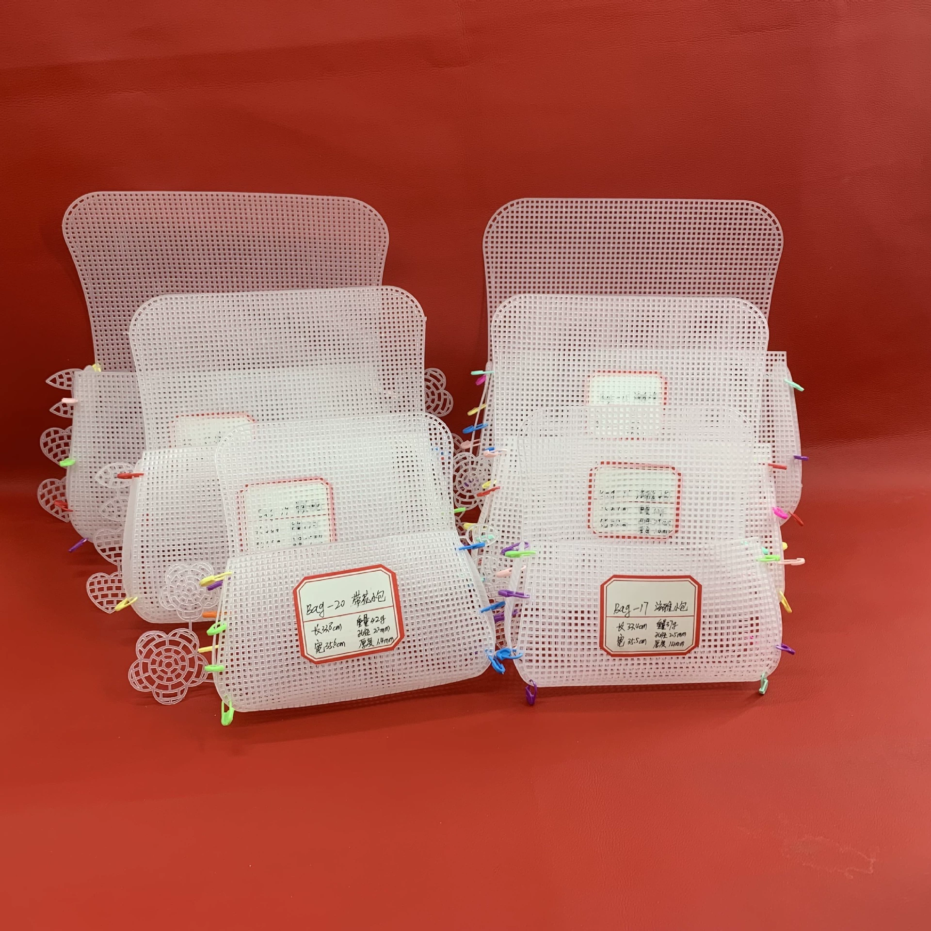 Hyun-A со снежным носом Маленький аромат Стиль Пластиковый шаблон Сетка Складная 41, 5 см 45, 5 см Сумка через плечо ручной работы