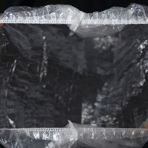 Qingyimei disposable shower cap strip thickened hat hotel transparent plastic waterproof enlarged beauty hair hat