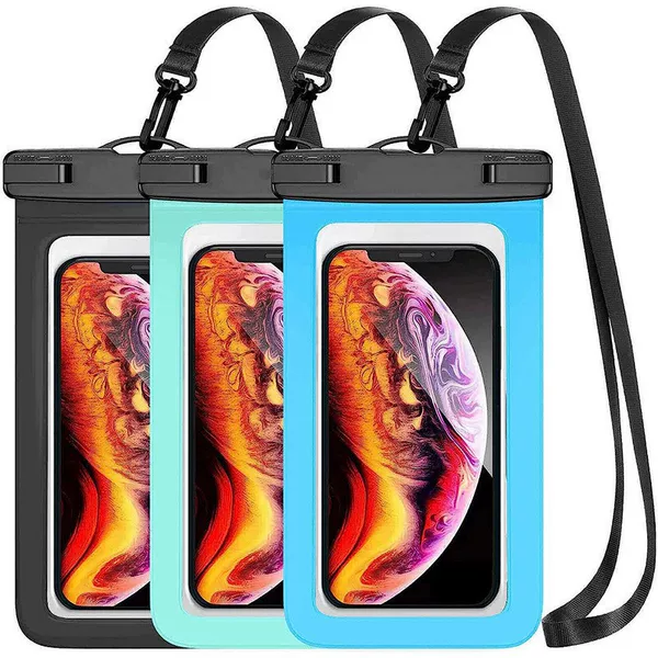 Cross-border Hot Selling Mobile Phone Waterproof Bag Outdoor Swimming Drifting Pulp Board Event Water Park Low Price Mobile Phone Waterproof Bag