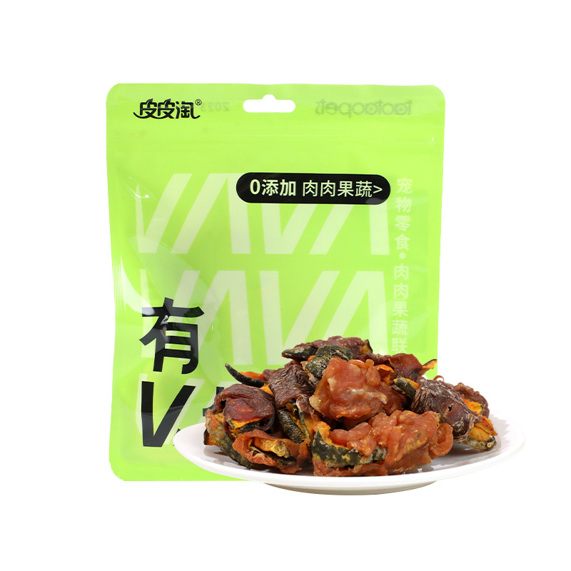 Havo Youwei Life Pet Pet Dog Snack Teddy Bear Golden Molars Packs, carne de pato alrededor de manzanas, comida seca para perros