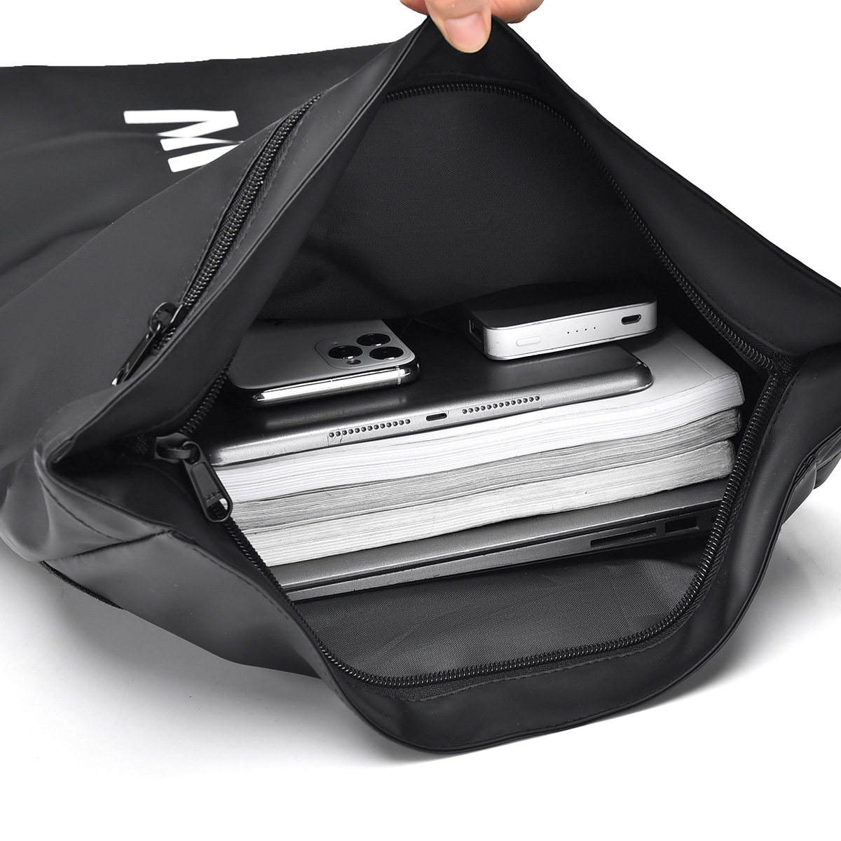 Mochila de moda casual al por mayor de gran capacidad coreana simple letras mochila multifuncional mochila de estudiantes de secundaria