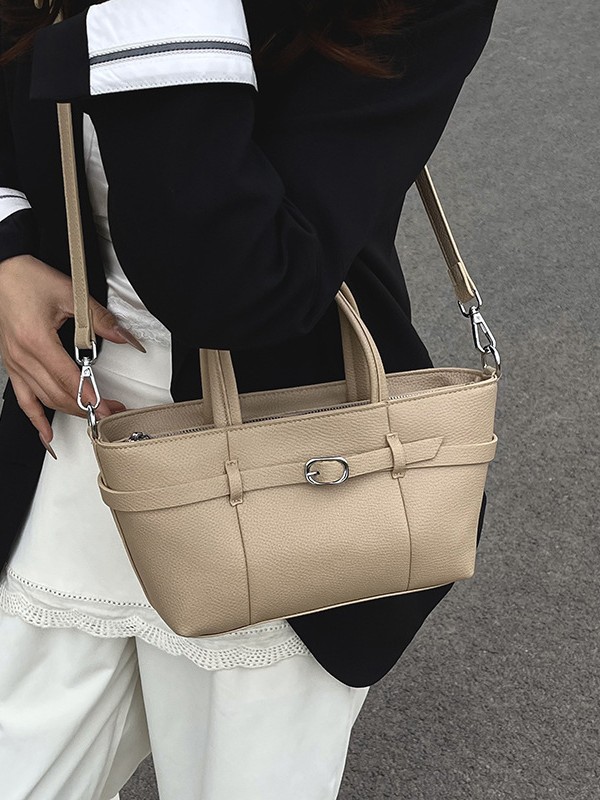 Bolso femenino 2025 nuevo patrón de lichi retro bolso de mensajero de un solo hombro para viajes diarios