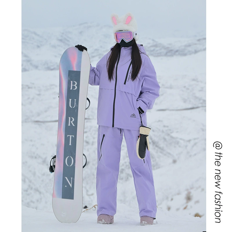 Лыжный костюм в стиле «допамин», водонепроницаемый альпинистский костюм, унисекс, зимний костюм, зимние брюки, свободный крой, тонкий флис
