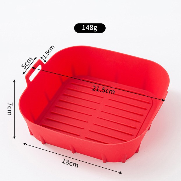 Hot horno silicona aire freidora bandeja de pizza horneado bandeja de horneado mano matriz de horneado