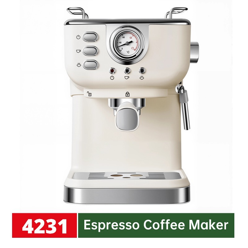 Cross-Border Customized Espresso Machine High-Pressure Extraction Espresso Machine Pressure Type with Milk Froth for Latte