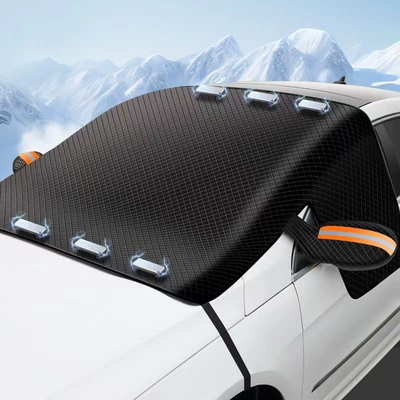 Car Snow Shield Cross-Border Hot-Selling Car snow shield - 260115-reflective-strip-orange