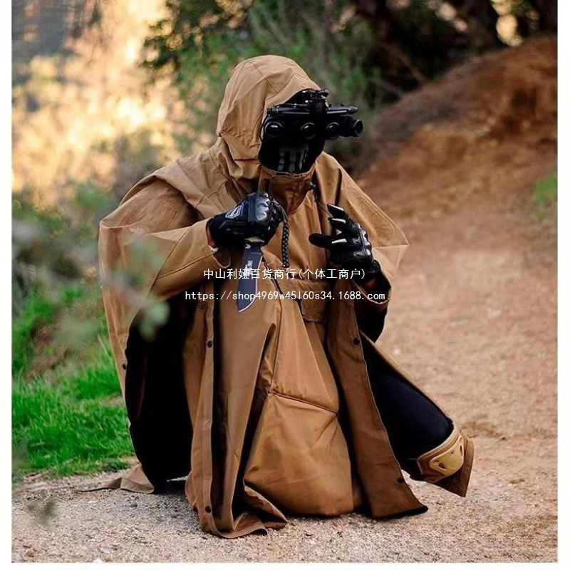 Raincoat Three-In-One Outdoor Tactical Poncho Individual Soldier Cloak Camping Raincoat Storm-Level Waterproof Hiking Gear Raincoat Three-In-One Outdoor Tactical Poncho Individual Soldier Cloak Camping Raincoat Storm-Level Waterproof Hiking Gear