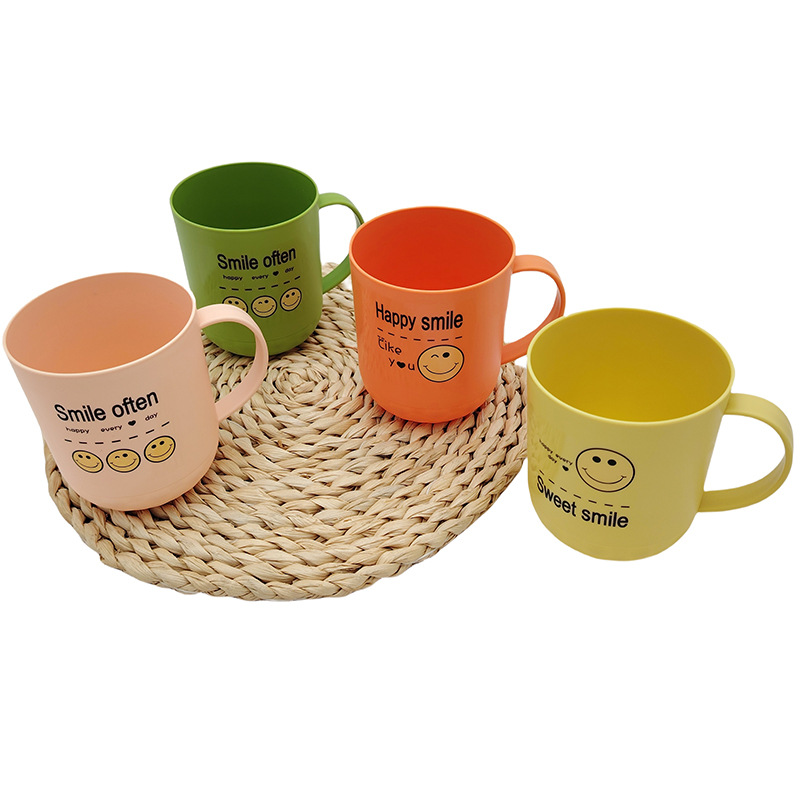 F2011 6641 taza de enjuague de sonrisa inswind sonrisa patrón taza de cepillo de dientes taza de baño creativa a prueba de caídas taza de enjuague