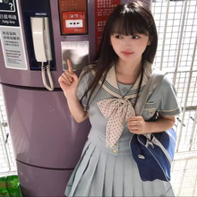 日系水手服可爱JK制服套装女夏季学院风学生校服衬衫百褶裙两件套