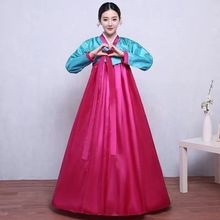 改良韩国传统女士宫廷婚庆日常演出服装韩服朝鲜民族舞蹈古装爆款
