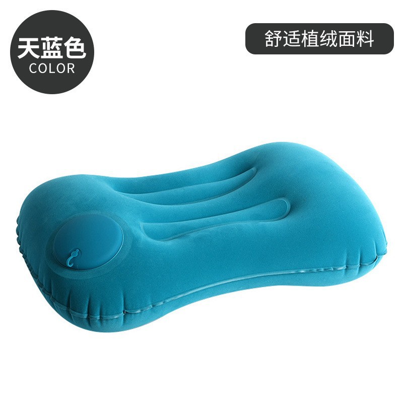 Founded velvet Press the inflatable pillow-Tianlan