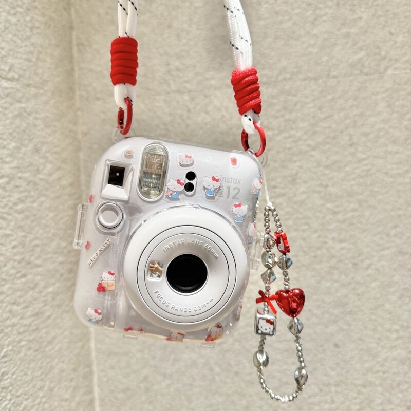 Mini12 Transparent Case Instax Crystal Hard Shell Camera Protective Case Chain Mini12 Transparent Case Instax Crystal Hard Shell Camera Protective Case Chain