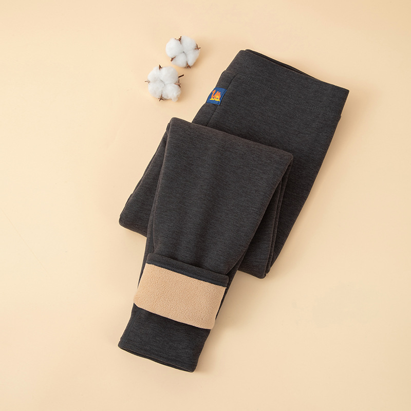 [Veldo de camello calentamiento] invierno hombre resistente al frío elástico leggings de cintura alta más vello grueso pantalones de línea anticongelante pantalones de otoño