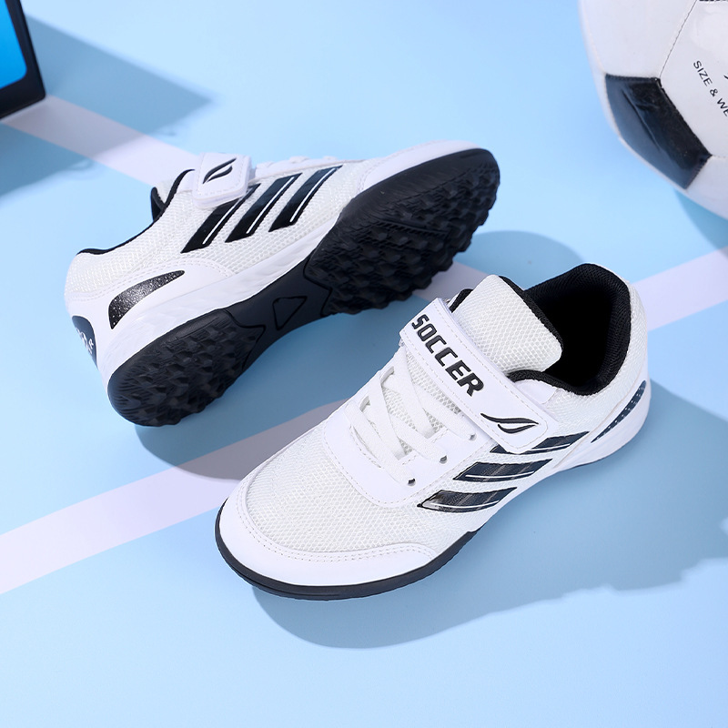 Zapatos de Fútbol Infantil con Cierre Adhesivo Transpirable y Ajustable para Entrenamiento image 14