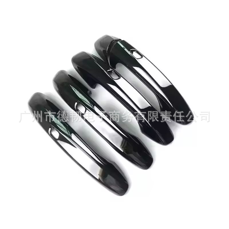 Suitable for Mercedes Benz CLA GLC A C E Class, glossy black door handle with carbon fiber finish