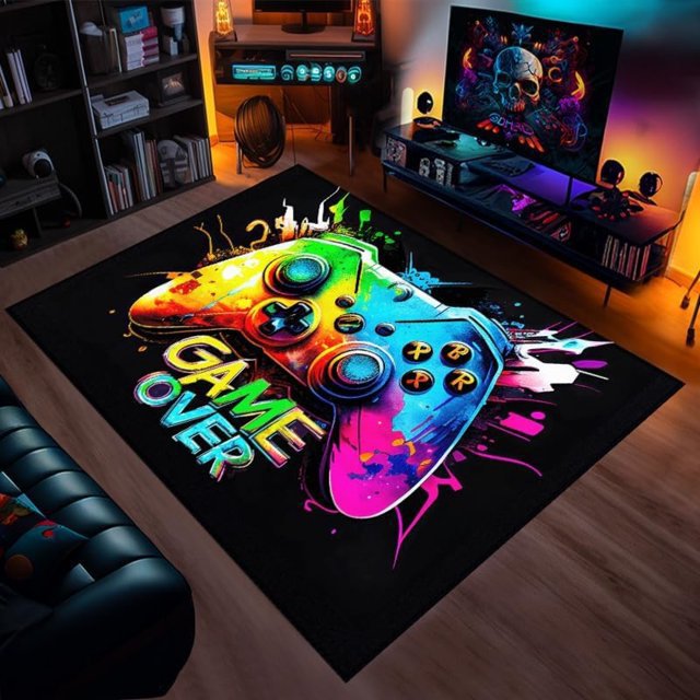 Transfronterizo Amazon 3D máquina de juego de colores alfombra e-sports SALA DE VIDEOJUEGOS manejar alfombra completa en stock al por mayor