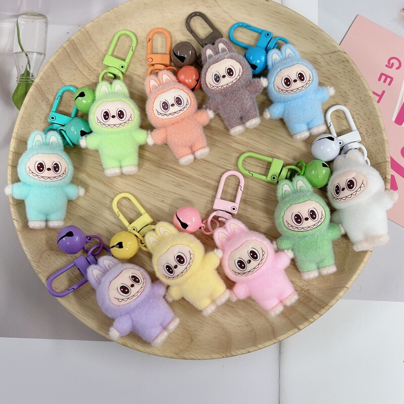 かわいい植毛ラブキーホルダー小さな人形ペンダントぬいぐるみトレンディな学生カップルバッグペンダントジュエリーギフト|undefined