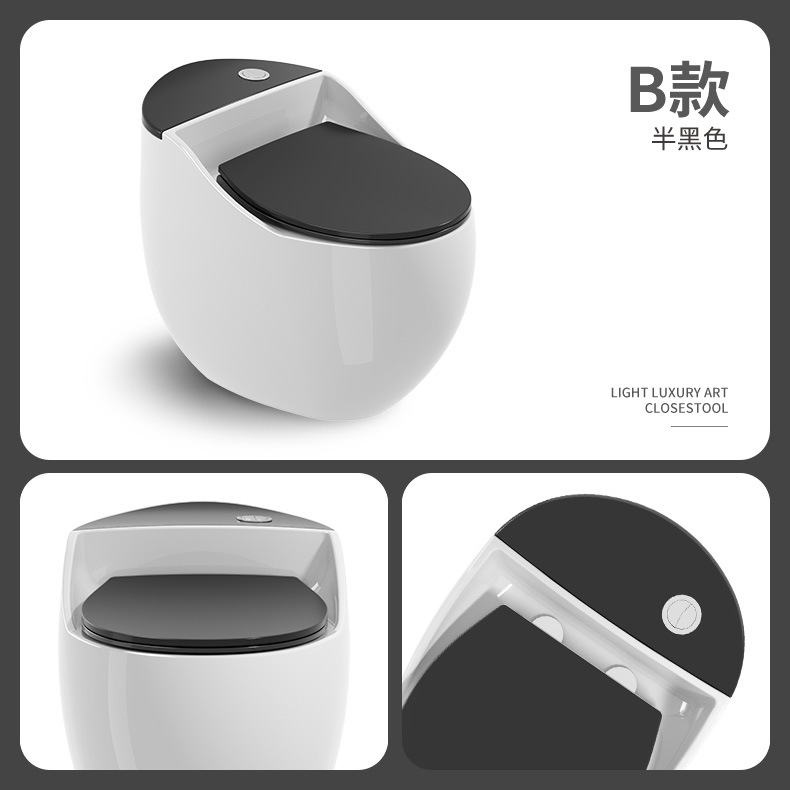 asiento de inodoro interior tipo sifón asiento de inodoro redondo asiento de huevo portador de peso duradero tipo supertorsión general ahorro de agua