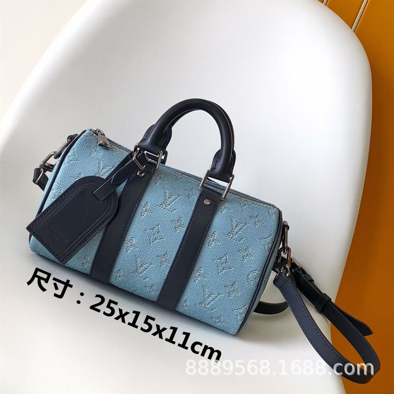 直接供給クロスボーダー m lv メンズバッグレディースバッグブラックウォリアーメッセンジャーバッグ枕バッグチェーンバッグボックスバッグポータブルブリーフケース|undefined