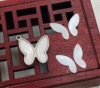 廠家直供 優選珍珠貝母薄貝蝴蝶貝殼飾品項鏈貝殼蝴蝶薄貝殼配件