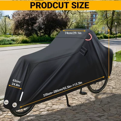 Amazon Heavy-Duty Tricycle Cover Motorcycle Cover 420D Cross-Border Rainproof Cover Oxford Cloth Bicycle Cover