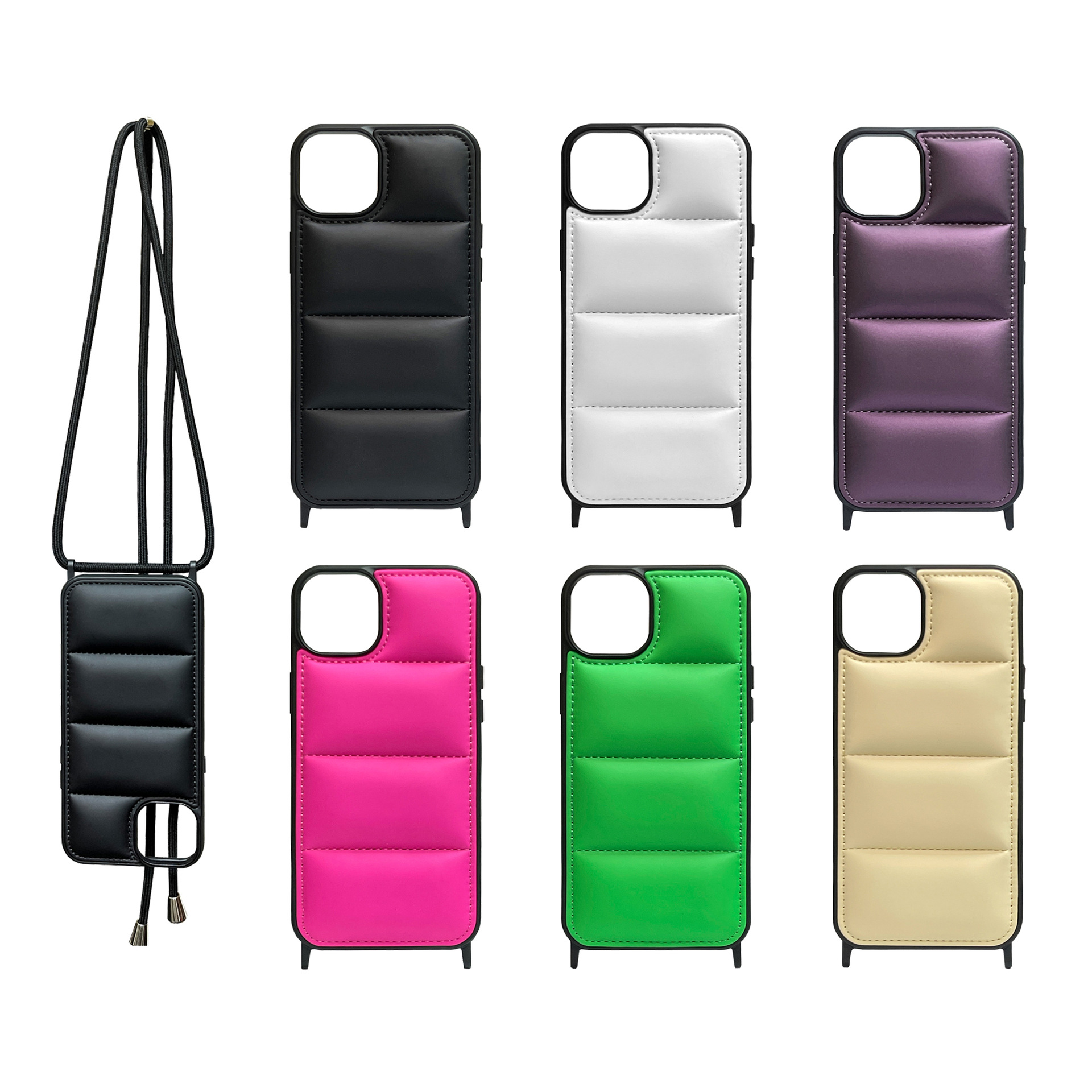 Chaqueta de plumón con cordón para teléfono móvil para Apple iphone11/12/13/14/15/16 pro max
