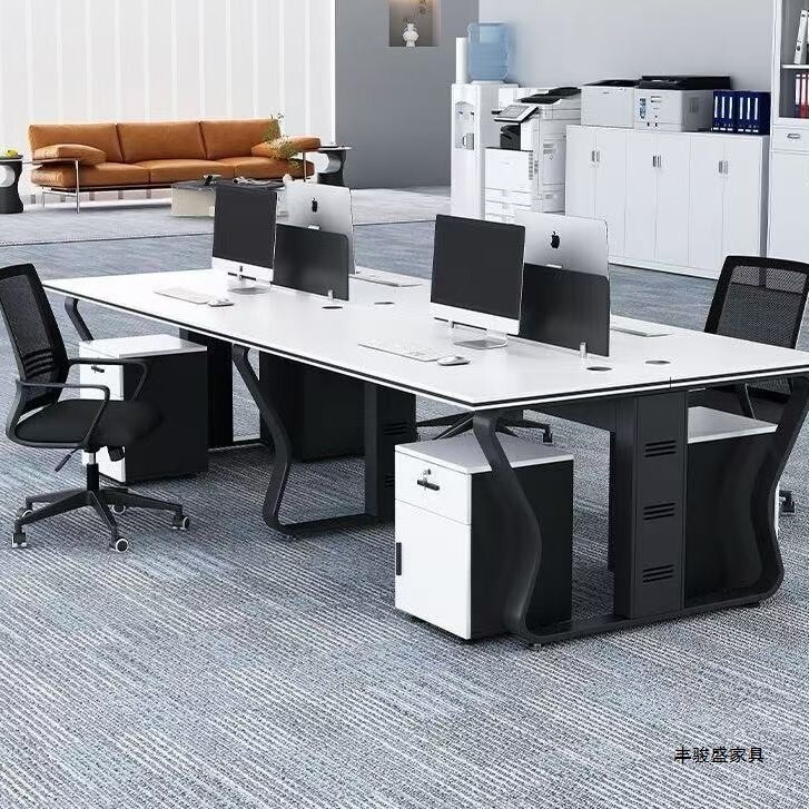 Fengjunsheng Simple Office Desk Staff Workstation Modern Multi-Person Office High-End Office Desk and Chair Set Fengjunsheng Simple Office Desk Staff Workstation Modern Multi-Person Office High-End Office Desk and Chair Set