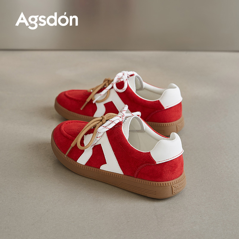 Zapatos de entrenamiento de ballet para mujeres 2025 nuevos zapatos rojos de otoño Gump zapatos de skate casuales