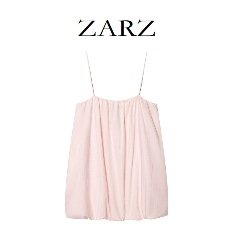 Zarz Self-Made European and American Style New Women's Fashion Nylon Balloon-Style Mini Dress 2598356