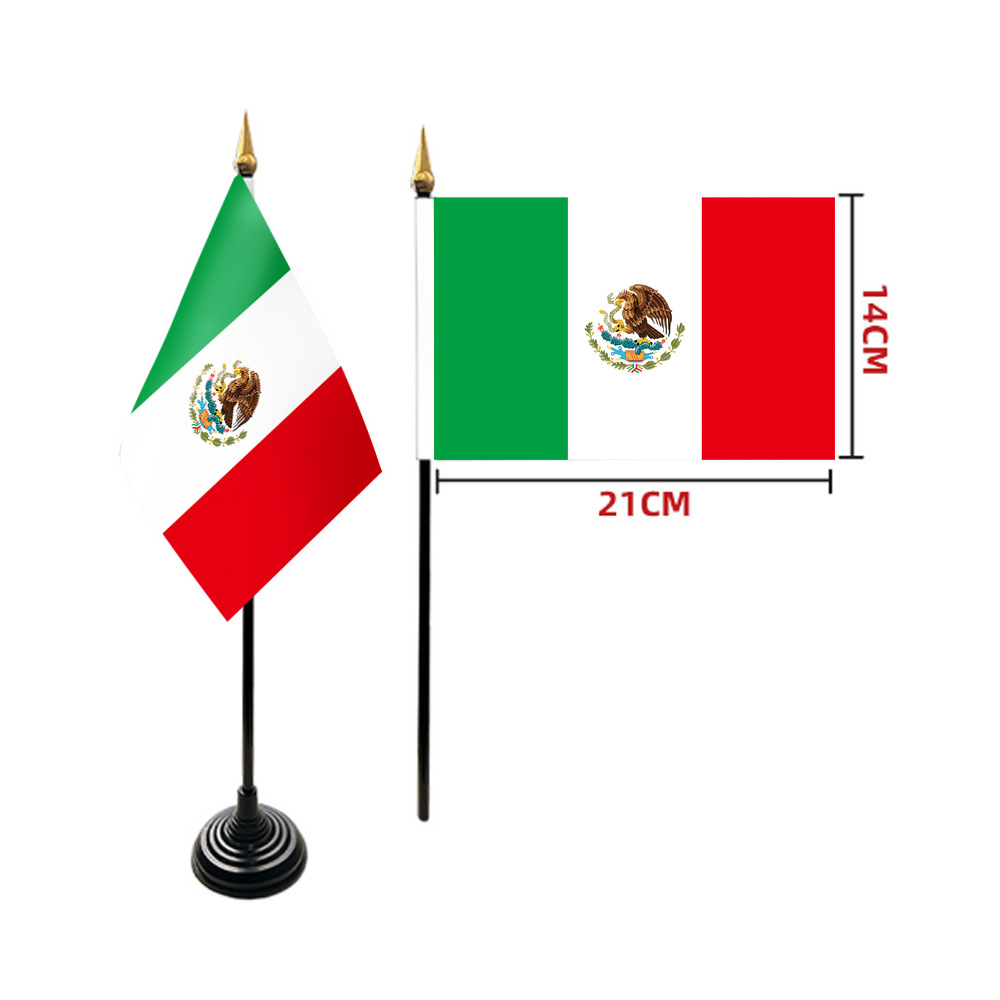 Bandera mexicana transfronteriza Amazonas atmósfera decoración de banderas de mano banderas de campo 26 Estados Unidos Canadá México Copa del Mundo