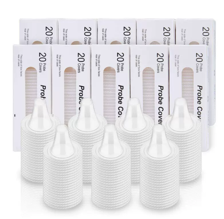 低价现货料耳温套英文包装电子耳温枪耳套通用厂家销售