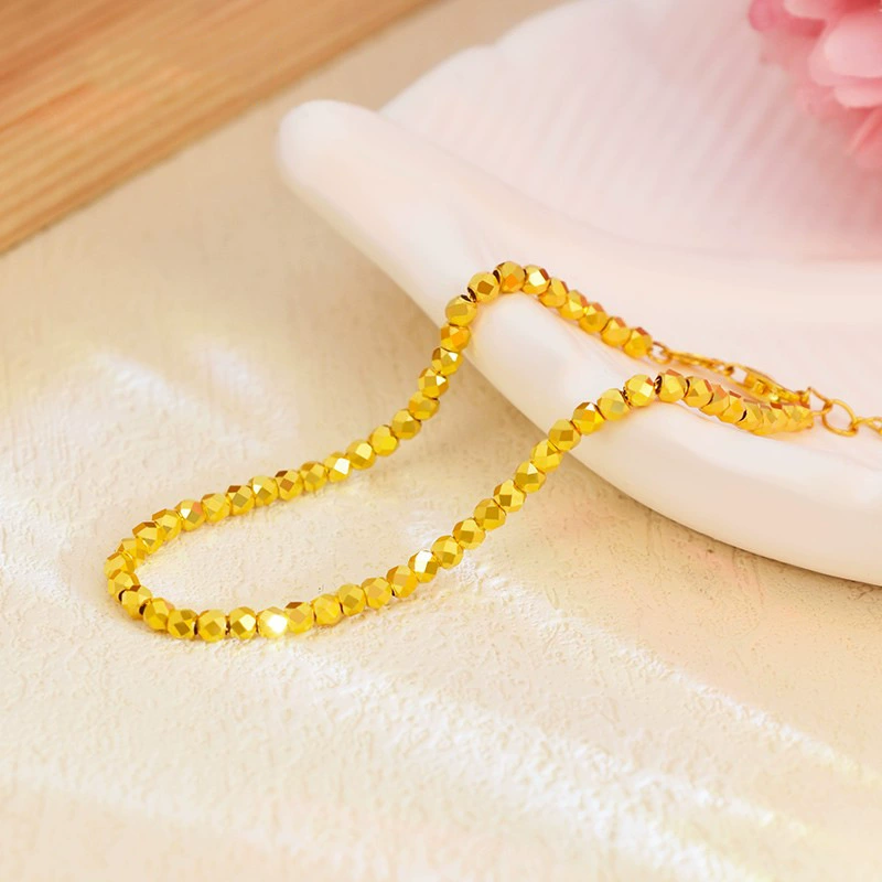 Золотой браслет женский Футбол Золото 5 г Аврора золотые бусины супер вспышка прыгающие бусины ювелирные изделия золотые украшения подарок для подруги