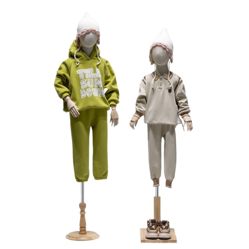 Children's Model Props Men and Women Children's Window Half-body Table Clothing Store Children's Clothing Store Model Doll Display Shelf