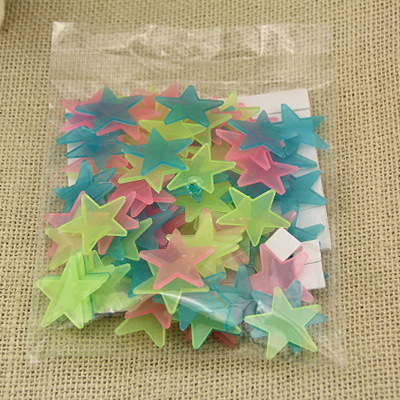 Estrellas nocturnas, luna, pared luminosa pegada a la Sala de estar del dormitorio, decoración de la pared de la fiesta, pegatinas fluorescentes de distribución transfronteriza